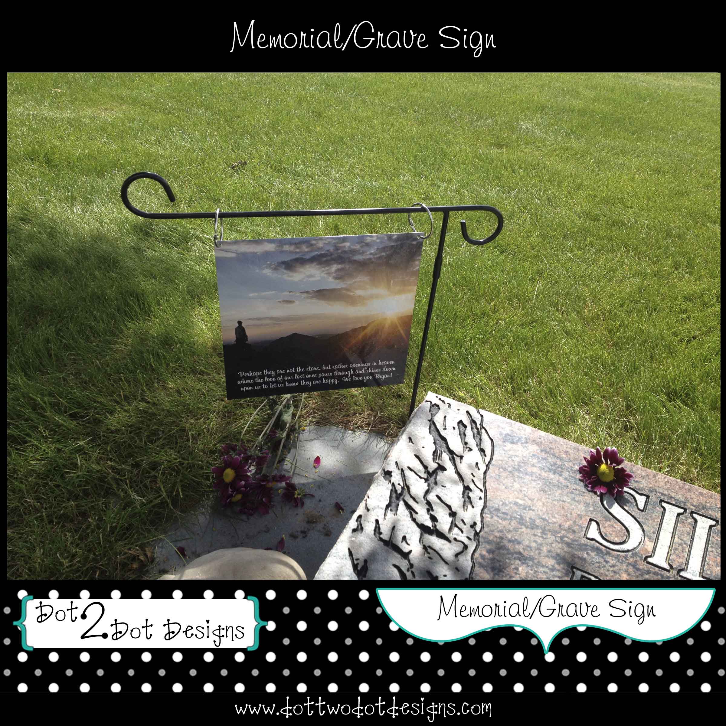 Metal Art Contest - Memorial/Grave Metal Sign made with sublimation printing
